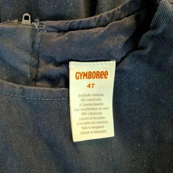 NWOT Gymboree Girls' Sleeveless Twill Pleated Jumper Dress Navy Slate SZ 4T - Picture 5 of 5